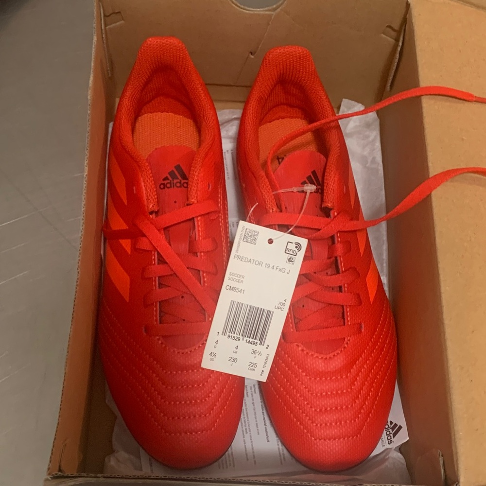 Adidas Bright Red Predator Cleats
